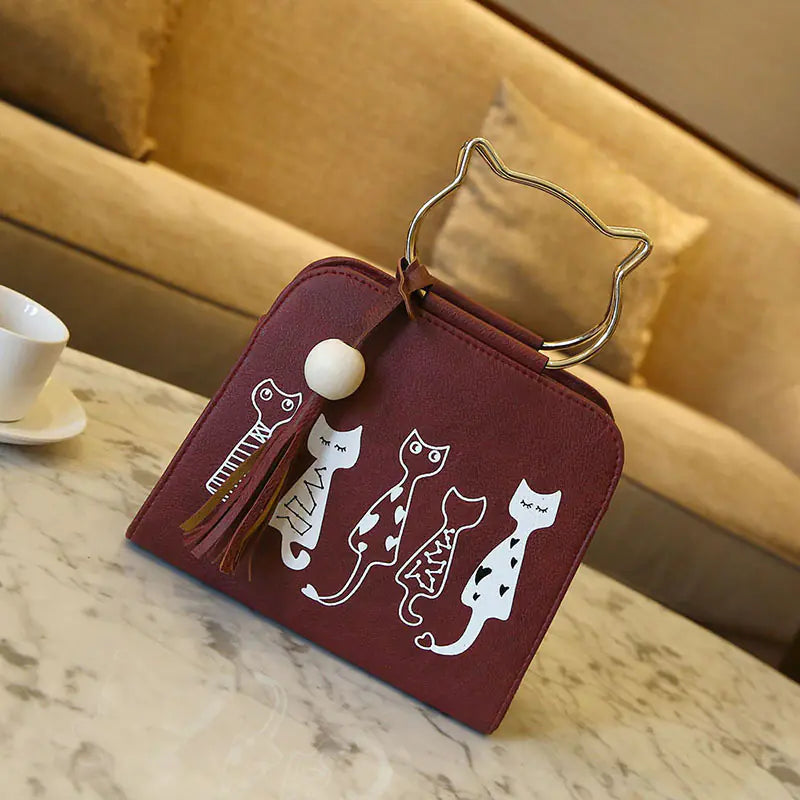 Cat Handbag, Shoulder Bag, Crossbody Women's Bag