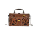 Radio Handbag, Tote Bag, Square Crossbody Bag