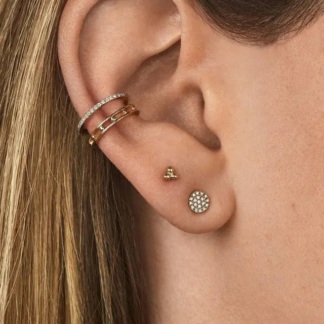 Colorful Metal Pin Earrings Set for Women Fashion