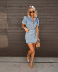 Casual Denim Short Sleeve Dress