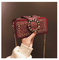 Trendy Sequin Women's Shoulder Bag with Chain Strap
