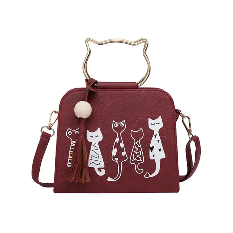 Cat Handbag, Shoulder Bag, Crossbody Women's Bag