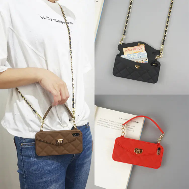 Silicone Crossbody Phone Case with Coin Purse Design