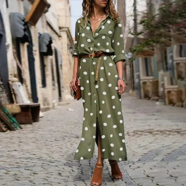 Long Shirt Dress with Flowy Design