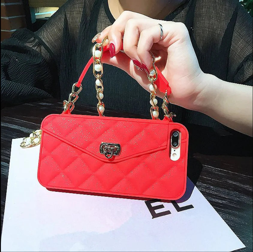 Silicone Crossbody Phone Case with Coin Purse Design