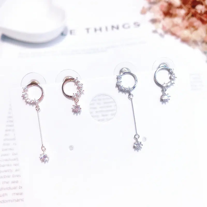 Asymmetrical Earrings with Unique Design